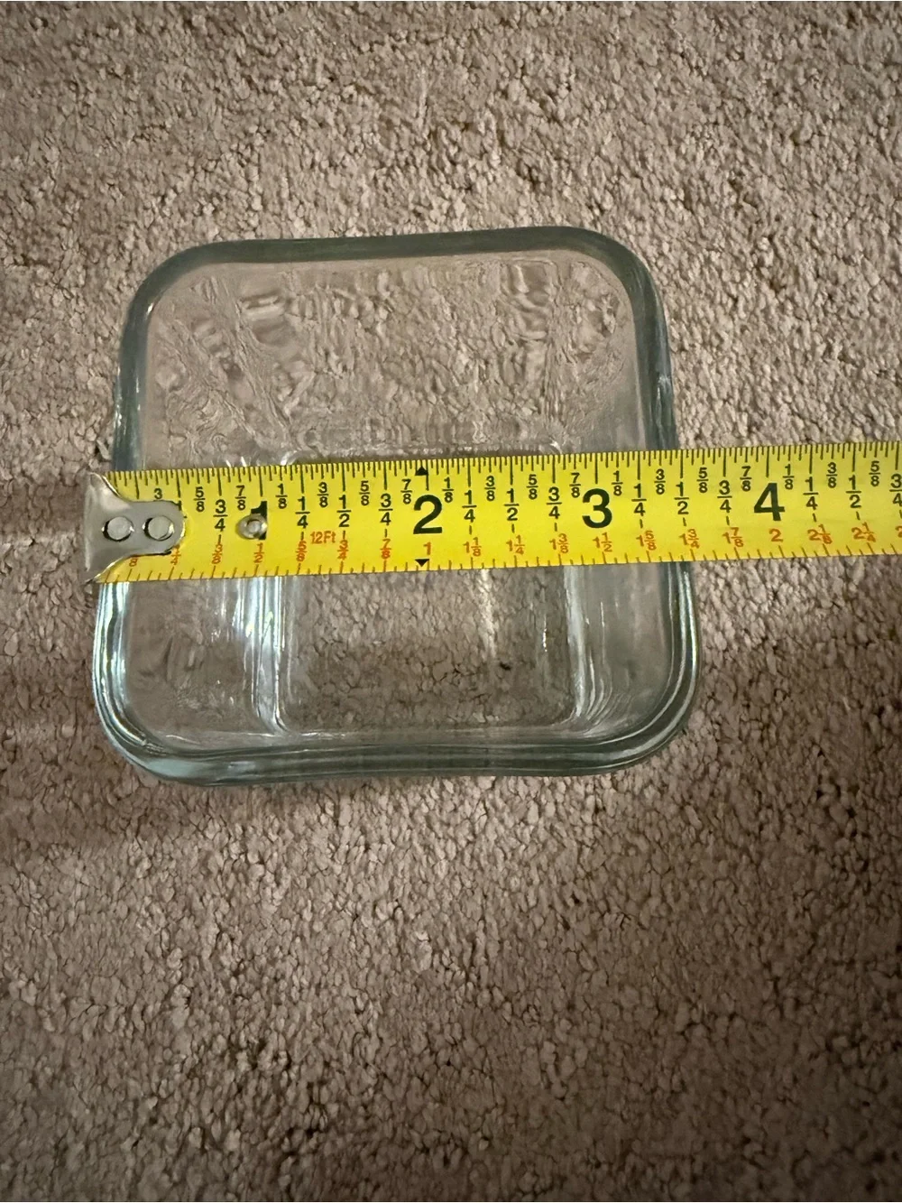 Clear Square Glass Vase / Planter